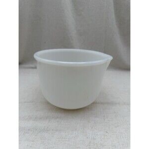 Vtg SUNBEAM Mixmaster Glasbake Mixing Batter BOWL WHITE Milk Glass 6 CUP 20 CJ